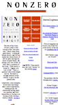 Mobile Screenshot of nonzero.org